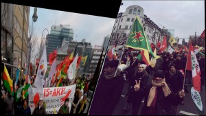 400 Kurdish people have taken to the streets of the German capital