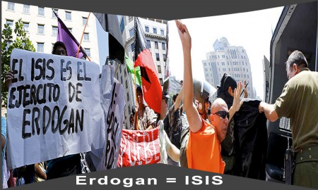 Protest against Erdogan in chile