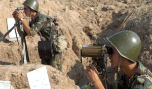 Artsakh soldiers at the border. (Source: Public Radio of Armenia)