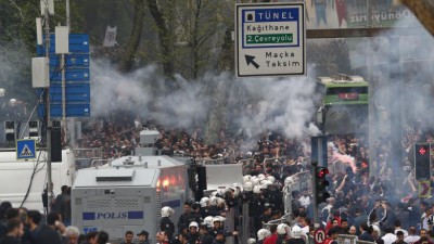 Besiktas-fans-light-flares-outside-the-Vodafone-Arena-the-new-st