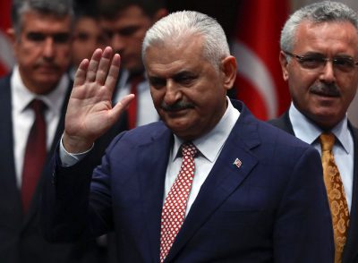 Turkish Transport Minister Binali Yildirim will become the new premier after he was appointed chairman of the ruling AKP (Justice and Development Party) at a meeting in Ankara, on May 19, 2016 (AFP Photo/Adem Altan)