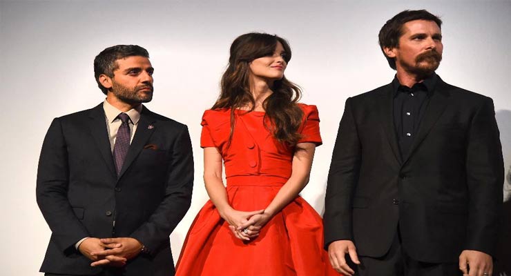 (L-R) Actors Oscar Isaac, Charlotte Le Bon and Christian Bale attend the ‘The Promise’ premiere during the 2016 Toronto International Film Festival on September 11, 2016 in Toronto, Canada. (Photo by Kevin Winter/Getty Images)