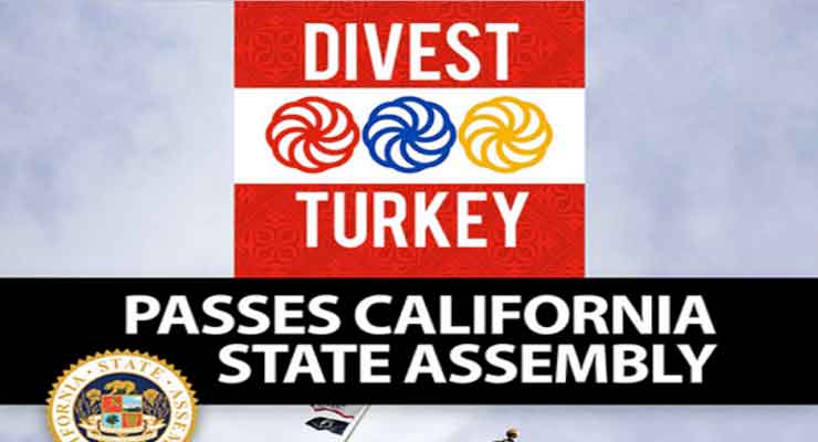 California State Assembly Votes to Divest from Turkey