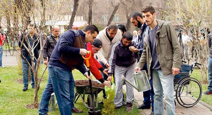 Tree planting heroes fallen during the April war