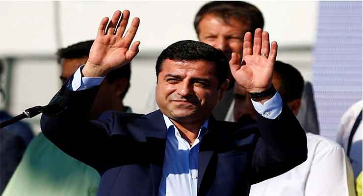 Selahattin Demirtas, co-leader of the pro-Kurdish Peoples' Democratic Party (HDP)