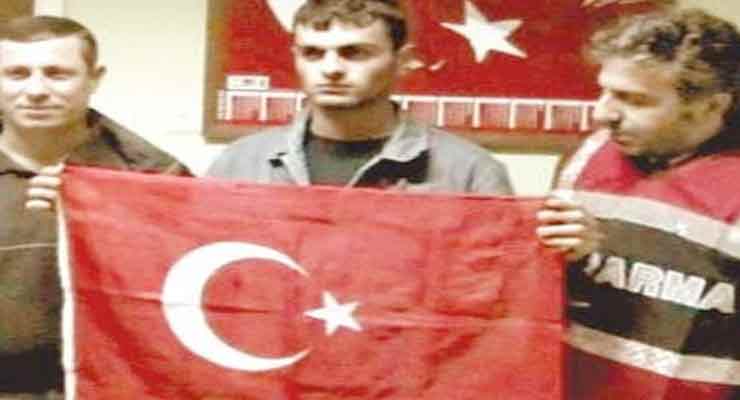 Hrant dink killer turkish flag