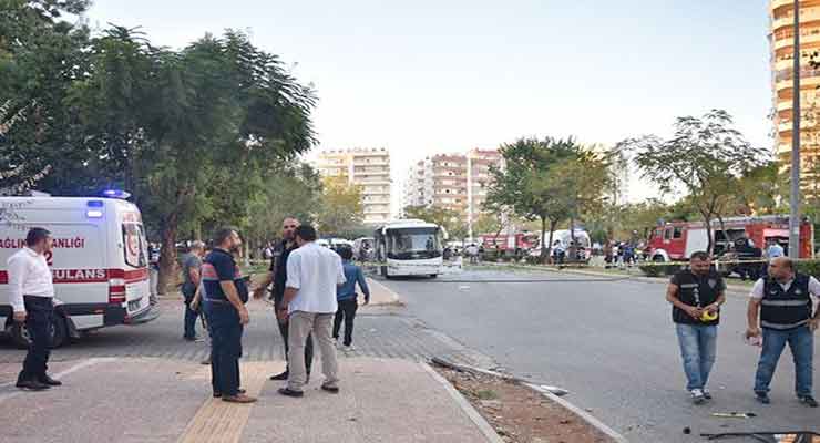 bomb attack against police shuttle